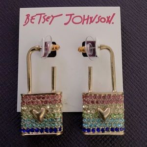 Betsy Johnson Locks of Love earrings